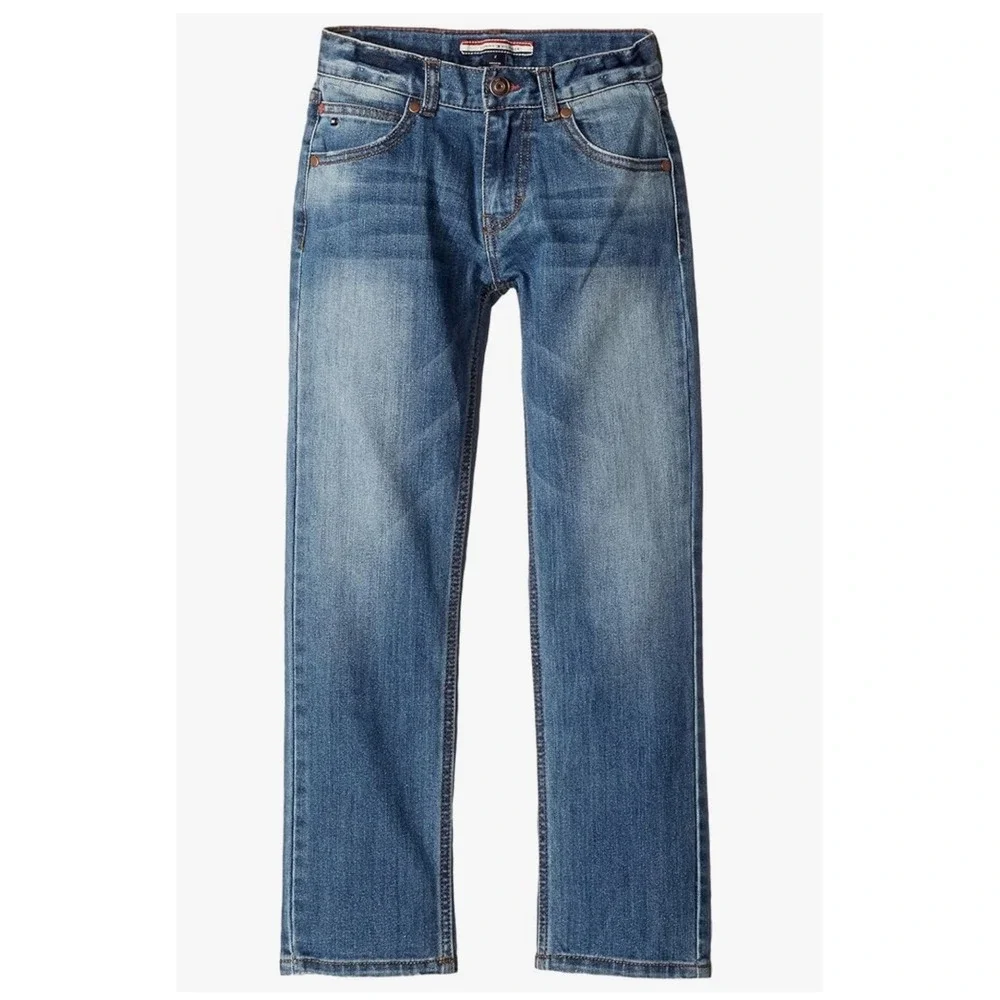Tommy Hilfiger Boys Size 12 Stretch Skinny Jeans‎ Medium Wash Blue